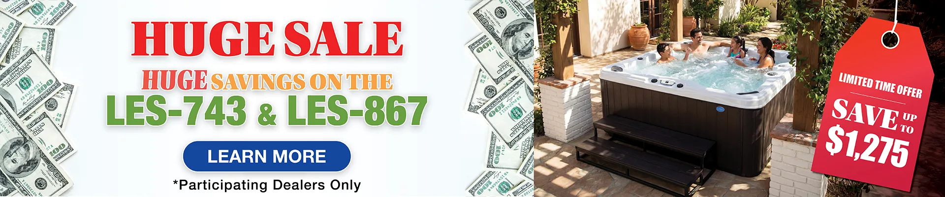 Calspas hot tub being used in a family setting - Novi